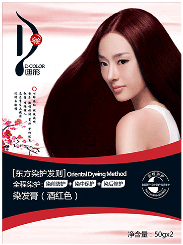 迪彩酒紅染發(fā)劑